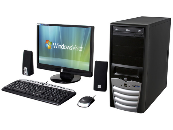 Computadora PCEL n480,
Procesador Intel Dual Core E2180 a 2.0GHz,
Memoria 1GB DDR2, D.D. 250GB, DVD±R/RW,
Monitor LCD 19pds, Red,
Video, Bocinas, Teclado y Mouse,
Windows Vista Home Basic