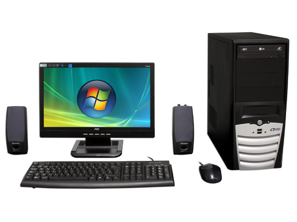 Computadora PCEL n560
Procesador AMD Athlon 64 X2 5200+ a 2.7GHz,
Memoria 1GB DDR2, D.D. 160GB, DVD±R/RW 22X,
Monitor LCD 17pds, Red 10/100,
Video, Bocinas, Teclado y Mouse,
Windows Vista Home Basic SP1