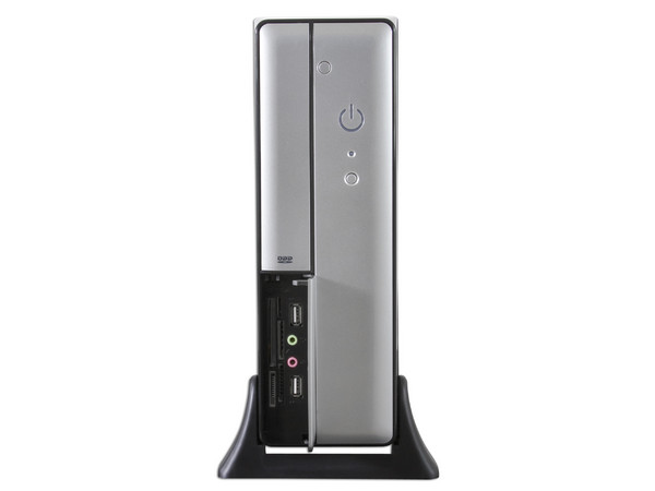 Computadora PC en Línea Slim 7 Plateada,
Procesador AMD Sempron 140 a 2.7GHz,
Memoria de 2GB PC2-5300 DDR2,
D.D. de 500GB, Multi DVD±R/RW,
Monitor LCD Samsung de 15.6