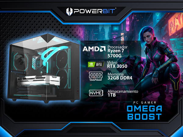 PC Gamer PowerBit Omega Boost: Procesador AMD Ryzen 7 5700G (hasta 4.6 ...