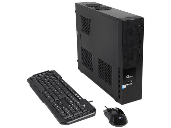 Desktop Qian Slim Bao Q3001,
Procesador Intel Core i3 7100 (3.90 GHz),
Memoria de 4GB DDR4,
Disco Duro de 1TB,
Video HD Graphics 630,
S.O. Endless OS
