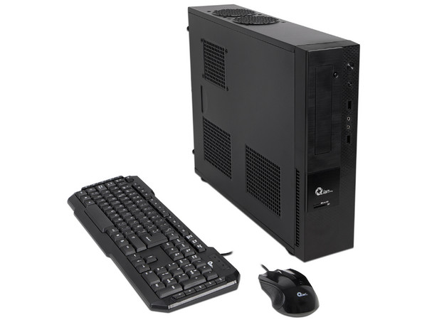 Desktop Qian Slim Bao QCS190001,
Procesador Intel Core i3 8100 (3.60 GHz),
Memoria de 8GB DDR4,
Disco Duro de 1TB,
Video UHD Graphics 630,
S.O. Windows 10 Pro (64 Bits)