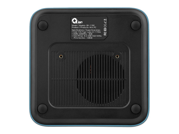 Mini PC de Escritorio Qian QII-11381:
Procesador Intel Core i3 1115G4 (hasta 4.1 GHz),
Memoria de 8GB DDR4,
SSD de 128GB,
Video UHD Graphics,
S.O. Windows 11 Pro (Versión de prueba)