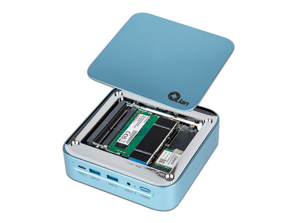 Mini PC de Escritorio Qian QII-11381:
Procesador Intel Core i3 1115G4 (hasta 4.1 GHz),
Memoria de 8GB DDR4,
SSD de 128GB,
Video UHD Graphics,
S.O. Windows 11 Pro (Versión de prueba)