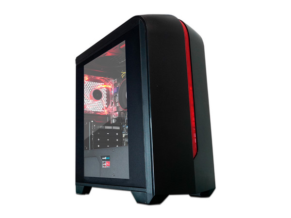 PC Gamer VORAGO  CSG500 ,
Procesador AMD Ryzen 5 5600G (hasta 4.4 GHz),
Memoria de 8GB DDR4,
Disco Duro de 1TB,
S.O. Windows (Versión de prueba), Color Negra.