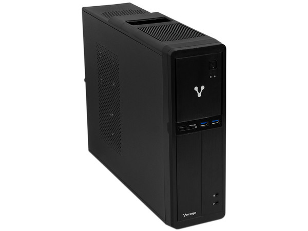 Desktop VORAGO SLIMBAY  4,
Procesador Intel Core i3 10100 (hasta 4.30 GHz),
Memoria de 8GB Disco Duro de 1TB,
Video UHD Graphics 630,
S.O. Endless OS