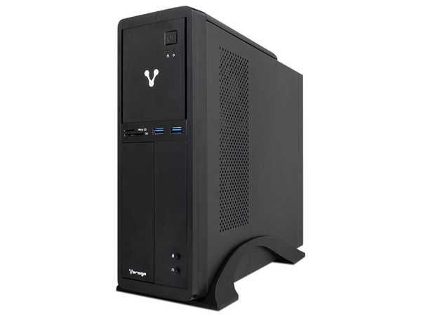 Desktop VORAGO Slimbay 4,
Procesador Intel Core i3 9100 (hasta 4.2 GHz),
Memoria de 8GB DDR4,
Disco Duro de 1TB,
Video UHD Graphics 630,
S.O. Endless OS.
