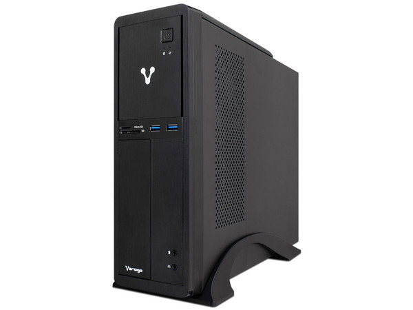 PC de Escritorio VORAGO Slimbay,
Procesador Intel Core i3 9100 (hasta 4.20 GHz),
Memoria de 8GB DDR4,
SSD de 480GB,
Video UHD Graphics 630,
S.O. Windows 10 Home (64 Bits)