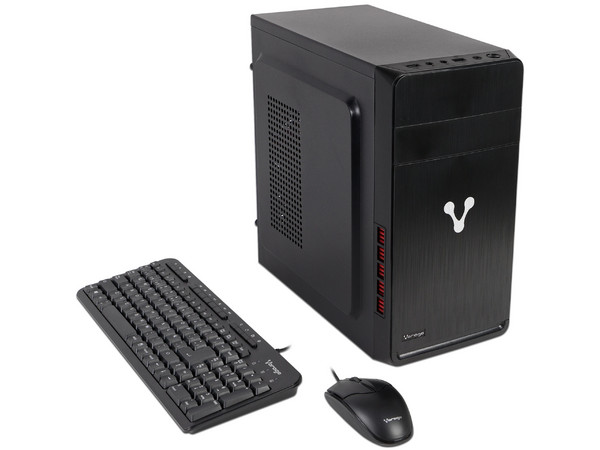 Desktop VORAGO VOLT3 J3060-END-3,
Procesador Intel Celeron J3060 (hasta 2.48 GHz),
Memoria de 4GB DDR3,
Disco Duro de 1TB,
Video HD Graphics,
S.O. No Incluye