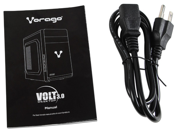 Desktop VORAGO Volt 3,
Procesador Intel Pentium G4400 (3.30 GHz),
Memoria de 4GB DDR4,
Disco Duro de 1TB,
Video HD Graphics 510,
S.O. Endless OS