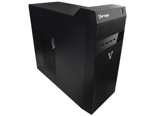 Desktop VORAGO Volt4,
Procesador Intel Celeron J3060 (hasta 2.48 GHz),
Memoria de 4GB DDR3L,
Disco Duro de 500GB,
S.O. No Incluye.
