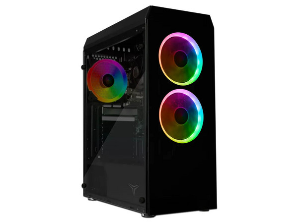 PC de Escritorio Yeyian KR570GC-01M,
Procesador AMD Ryzen 5 5700G (hasta 4.6 Ghz),
Memoria de 32GB DDR4,
SSD de 1TB,
Video Radeon Graphics,
S.O. Windows 11 (Versión de prueba), Color Negra.