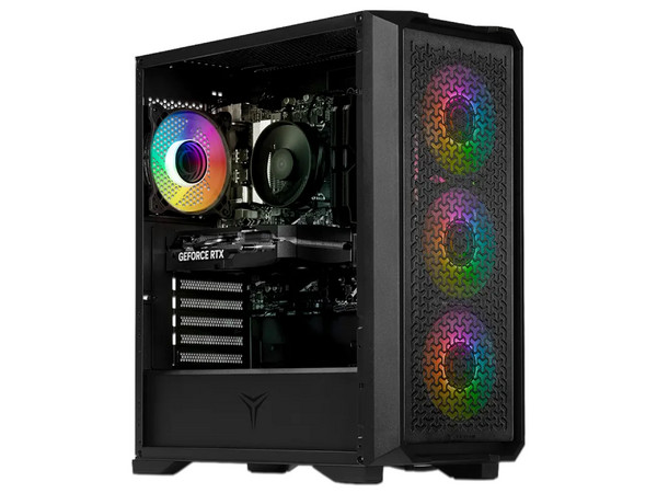 PC de Escritorio Yeyian Vault VA560XC,
Procesador AMD Ryzen 5 5600X (hasta 4.6 Ghz),
Memoria de 32GB DDR4,
SSD de 1TB,
Video GeForce RTX 5060,
S.O. Windows 11 (Versión de prueba), Color Negra.