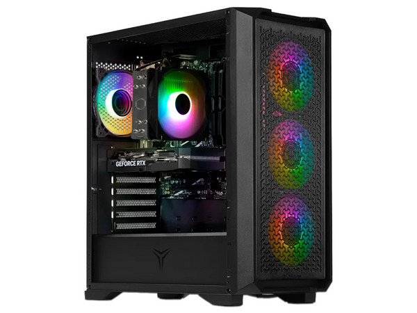 PC de Escritorio Yeyian Vault VA5700C,
Procesador AMD Ryzen 7 5700 (hasta 4.6 Ghz),
Memoria de 32GB DDR4,
SSD de 1TB,
Video GeForce RTX 5060,
S.O. Windows 11 (Versión de prueba), Color Negra.