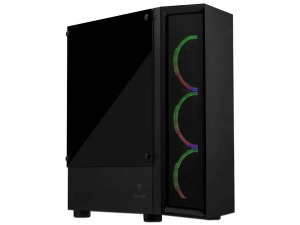 PC de Escritorio Yeyian Ventle,
Procesador AMD Ryzen 5 5600GT (hasta 4.6 GHz),
Memoria de 32GB DDR4,
SSD de 1TB,
Video Radeon Graphics,
S.O. Windows 11 (Versión de prueba). Color Negro