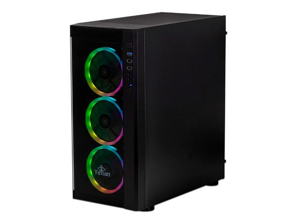PC Gamer Yeyian YPB-KAT-X12: 
Procesador Intel Core i5 11400F (hasta 4.4 GHz), 
Memoria de 16GB DDR4, 
SSD de 500GB, 
Video NVIDIA GeForce RTX 3060, 
S.O. Windows 11 Home (Versión de Prueba).
