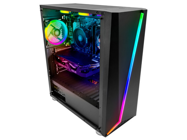 PC de Escritorio Yeyian Warriors Kunai R01,
Procesador AMD Ryzen 5 3600 (hasta 4.20 GHz),
Memoria de 16GB DDR4,
SSD de 1TB,
Video GeForce RTX 2060,
S.O. Windows 10 Home (64 Bits).