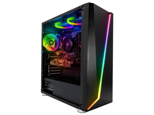 PC de Escritorio Yeyian Warriors Kunai R01,
Procesador AMD Ryzen 5 3600 (hasta 4.20 GHz),
Memoria de 16GB DDR4,
SSD de 1TB,
Video GeForce RTX 2060,
S.O. Windows 10 Home (64 Bits).