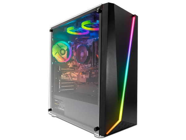 PC de Escritorio Yeyian Warriors Kunai R01,
Procesador AMD Ryzen 5 3600 (hasta 4.20 GHz),
Memoria de 16GB DDR4,
SSD de 1TB,
Video GeForce RTX 2060,
S.O. Windows 10 Home (64 Bits).