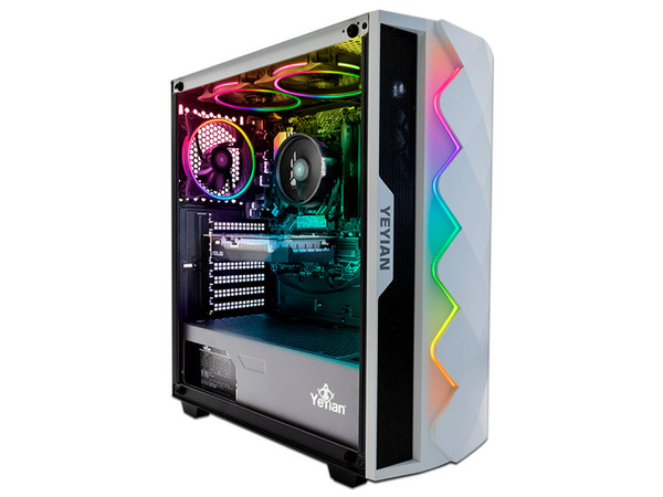 PC Gamer Yeyian Warriors SAI RO1:
Video GeForce GTX 1650,
Procesador AMD Ryzen 5 3600 (hasta 4.20 GHz),
Memoria de 8GB DDR4,
SSD de 500GB,
S.O. Windows 10 Home (64 Bits)