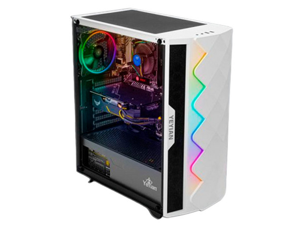 PC Gamer Yeyian SAI X11: 
Procesador Intel Core i5 11400F (hasta 4.4 GHz), 
Memoria de 8GB DDR4, 
SSD de 512GB, 
Video NVIDIA GeForce GTX 1650, 
S.O. Windows 11 Home (64 Bits).