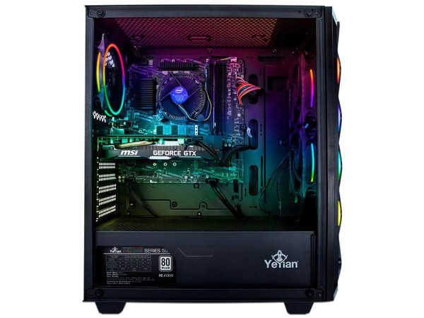 PC de Escritorio Yeyian SHOGE-X01,
Video GeForce GTX 1660 SUPER,
Procesador Intel Core i5 10400F (hasta 4.30 GHz),
Memoria de 8GB DDR4,
SSD de 512GB,
S.O. Windows 10 Home (64 Bits)