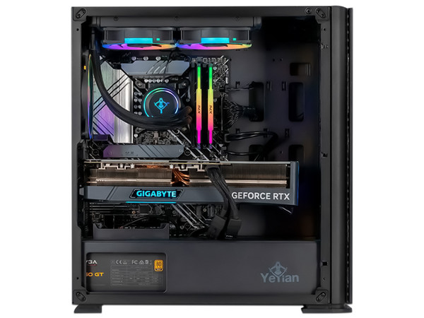 PC Gamer Yeyian Yari 47KFC-4701M,
Procesador Intel Core i7 14700KF  (Hasta 5.6 GHz),
Memoria de 32GB DDR4,
SSD de 1TB,
Video NVIDIA GeForce RTX 4070,
S.O. Windows 11 Pro (64 Bits).