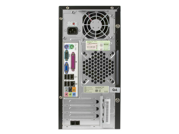 Computadora Emachines L3032,
Procesador AMD Sempron LE-1250 (2.2 GHz),
Memoria 1GB PC2-5300 DDR2,
D.D. de 120GB SATAII, DVD±R/RW,
Red, Módem, Windows Vista Starter,
Monitor LCD Wide de 17