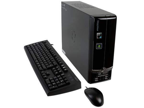 Mini Computadora eMachines EL1352-01u,
Procesador AMD Athlon II X2 215 (2.7GHz),
Memoria 4GB DDR3, Nvidia GF 6150SE,
D.D. de 500GB SATA, DVD±R/RW DL,
Red, No incluye Sistema Operativo,
No Incluye Monitor.