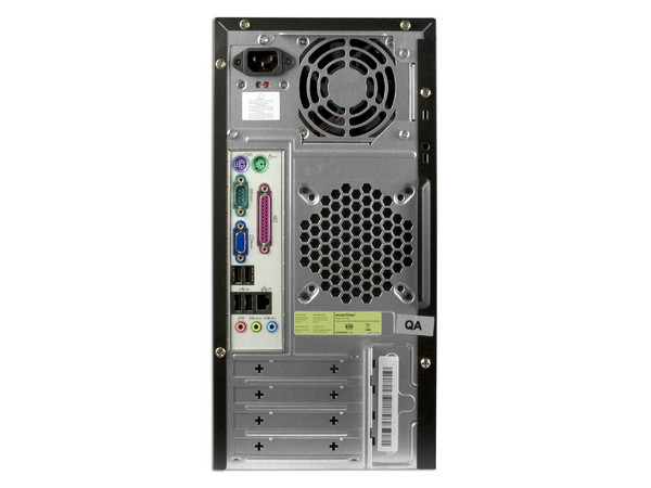 Computadora Emachines ET1160-01m,
Procesador AMD Sempron LE-1150 (2.0GHz),
Memoria 1GB PC2-5300 DDR2,
D.D. de 160GB, DVD±R/RW,
Red, No incluye Sistema Operativo,
No Incluye Monitor.