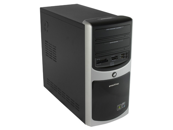 Computadora Emachines ET1160-03m,
Procesador Athlon BE-2350, (2.1GHz),
Memoria 2GB PC2-5300 DDR2,
D.D. de 160GB, DVD±R/RW,
Red, No incluye Sistema Operativo,
No Incluye Monitor.