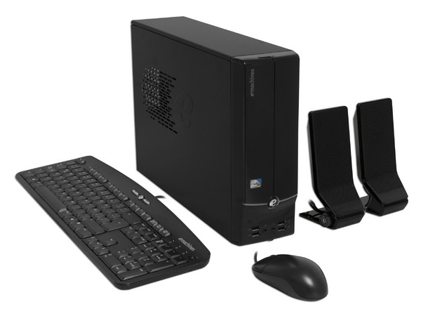 Mini Computadora Emachines EL1600-01m,
Procesador Intel Atom 230 (1.6GHz),
Memoria 1GB DDR2,
D.D. de 160GB, DVD±R/RW,
Red, No incluye Sistema Operativo,
No Incluye Monitor.