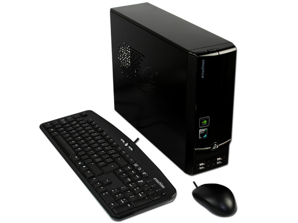 Mini Computadora Emachines EL1320-01M,
Procesador Athlon LE-1660 (2.8GHz),
Memoria 2GB PC2-6400 DDR2,
D.D. de 160GB, DVD±R/RW,
Red, No incluye Sistema Operativo,
No Incluye Monitor.