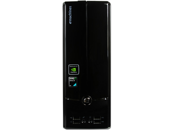 Mini Computadora Emachines EL1320-03M,
Procesador Athlon II X2 215 (2.7GHz),
Memoria 2GB PC2-6400 DDR2,
D.D. de 320GB, DVD±R/RW,
Red, No incluye Sistema Operativo,
No Incluye Monitor.