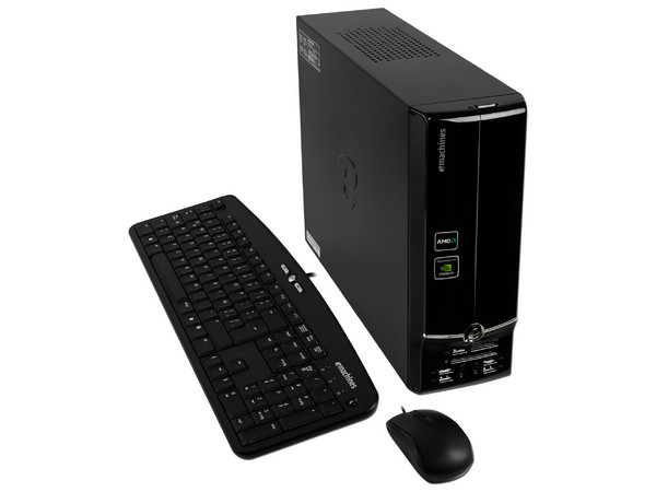 Mini Computadora Emachines EL1352-11m,
Procesador AMD Athlon II 170u (2.0MHz),
Memoria 1GB DDR3, Nvidia GF 6150SE,
D.D. de 160GB, DVD±R/RW DL,
Red, No incluye Sistema Operativo,
No Incluye Monitor.