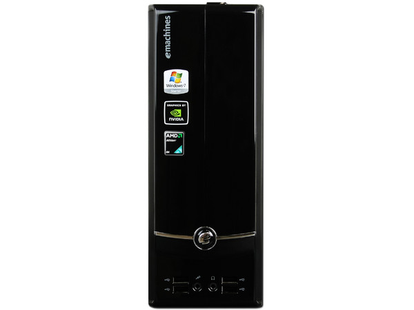 Mini Computadora Emachines EL1321-12M,
Procesador AMD Athlon LE1660 (2.8 GHz),
Memoria 1GB DDR2 (800 MHz),
D.D. de 160GB SATA, DVD±R/RW,
Red, Windows 7 Starter (32 Bits),
Monitor LCD Wide de 15.6