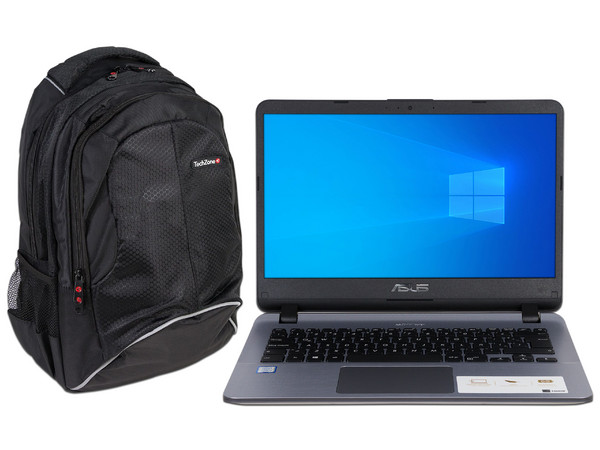 Laptop ASUS VivoBook A407UA :
Procesador Intel Core i5 8250U (hasta  3.40 GHz),
Memoria de 8GB DDR4,
Disco Duro de 1TB,
Pantalla de 14
