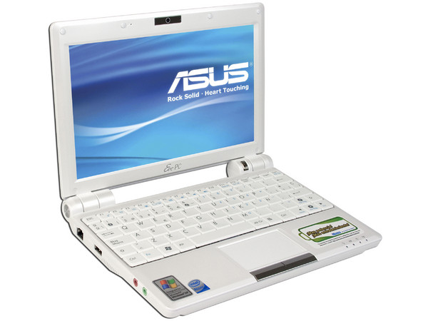 UltraPortátil Netbook ASUS Eee PC 900HA:
Procesador Intel Atom N270 (1.60 GHz),
Memoria de 1GB DDR II, Almacenamiento Interno 160GB,
Pantalla de 8.9