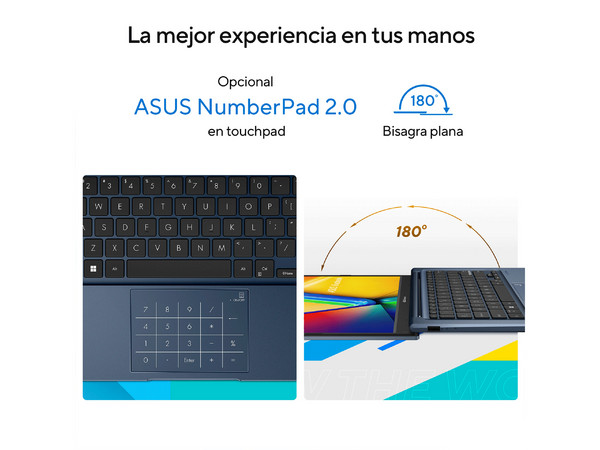 Laptop ASUS VivoBook F1404VA-NK1055X:
Procesador Intel Core i5 1334U (hasta 4.6 GHz),
Memoria de 8GB DDR4,
SSD de 512GB,
Pantalla de 14