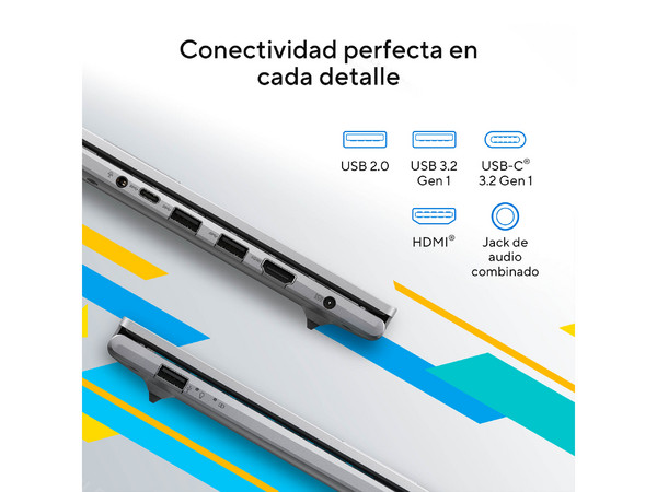Laptop ASUS VivoBook F1404VA-NK1055X:
Procesador Intel Core i5 1334U (hasta 4.6 Ghz),
Memoria de 16GB DDR4,
SSD de 1TB,
Pantalla de 14