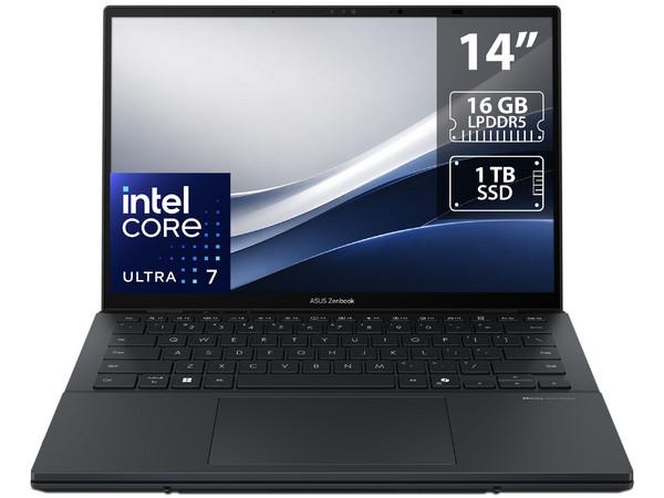Laptop ASUS Zenbook Duo UX8406CA-QL429X:
Procesador Intel Core Ultra 7 255H (hasta 5.1 GHz),
Memoria de 16GB LPDDR5,
SSD de 1TB,
Pantalla de 14