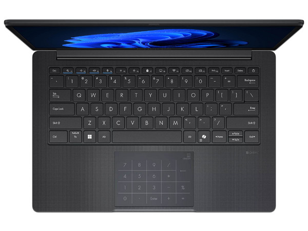 Laptop ASUS ExpertBook BM1403:
Procesador AMD Ryzen 5 7535HS (hasta 4.55 Ghz),
Memoria de 8GB SSD de 512GB,
Pantalla de 14