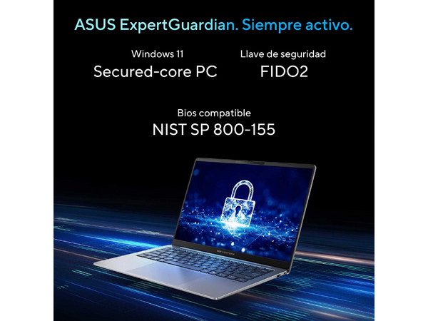 Laptop Asus ExpertBook P5 P5405: 
Procesador Intel Core Ultra 7 258V (Hasta 4.8 GHz), 
Memoria Ram de 32GB, 
SSD de 1TB, Pantalla de 14