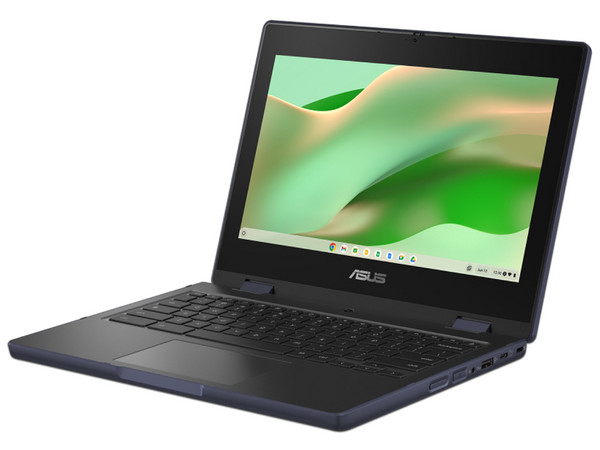 Laptop ASUS Chromebook CR11 Flip: 
Procesador Intel N150 (hasta 3.6 GHz), 
Memoria de 8GB DDR5, 
eMMC de 64GB, 
Pantalla de 11.6