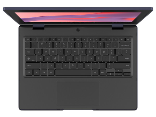 Laptop Asus Chromebook CZ1104FM4A: 
Procesador MediaTek Kompanio 540 (hasta 2.6 GHz),
Memoria de 8GB LPDDR5, 
eMMC de 64GB, 
Pantalla de 11.6