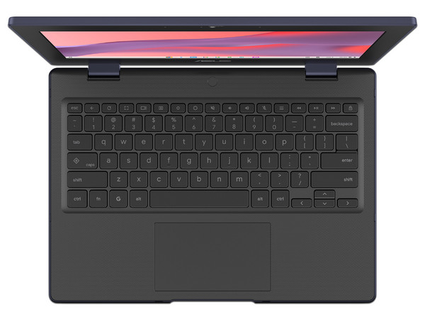 Laptop ASUS Chromebook CZ1104CM4A: 
Procesador MediaTek Kompanio 540 (hasta 2.6 GHz), 
Memoria de 8GB LPDDR5, 
eMMC de 64GB, 
Pantalla de 11.6