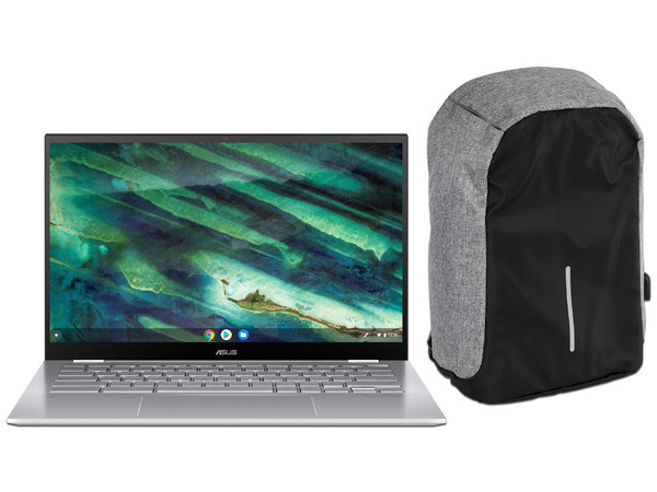 Laptop ASUS Chromebook Flip C436:
Procesador Intel Core i3 10110U (hasta 4.10 GHz),
Memoria de 8GB LPDDR3,
SSD de 128GB,
Pantalla de 14