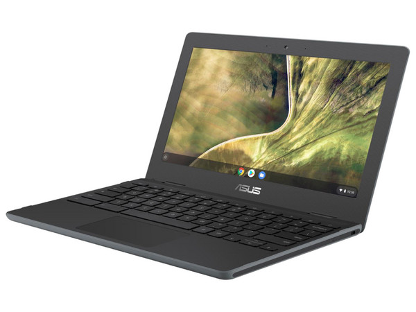 ASUS ChromeBook C204EE-GJ0128:
Procesador Intel Celeron N4000  (hasta 2.6 GHz),
Memoria de 4GB DDR4,
eMMc de 32GB,
Pantalla de 11