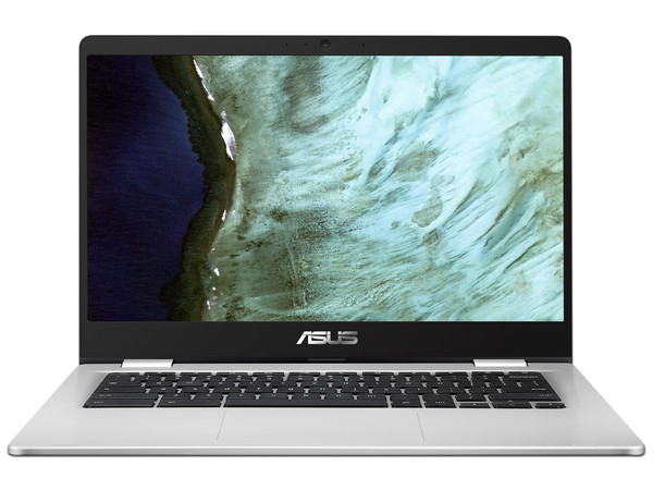 Laptop ASUS ChromeBook C423:
Procesador Intel Celeron N3350 (hasta 2.4 GHz),
Memoria de 4GB DDR4,
Almacenamiento eMMC de 64GB,
Pantalla de 14