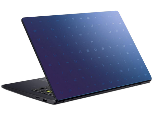 Laptop ASUS E410MA:
Procesador Intel Celeron N 4020 (hasta 2.80 GHz),
Memoria de 4GB DDR4,
eMMC de 128GB,
Pantalla de 14